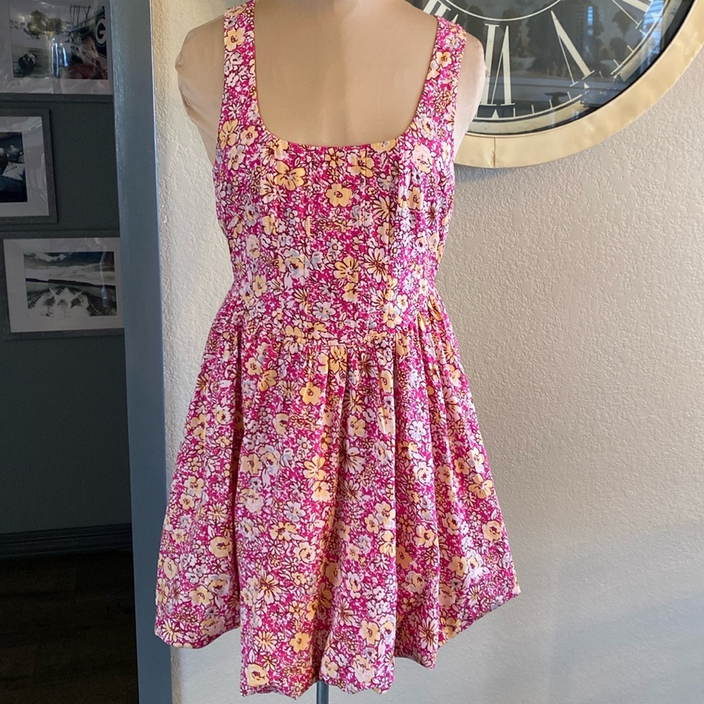 NWOT Band of the Free Dress with Corset Front and Smocked Back